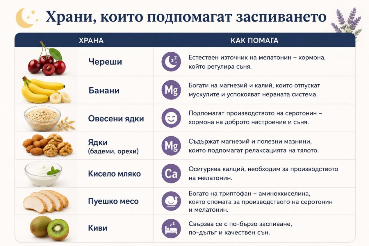 Магнезий – естественият успокоител за по-добър сън | Magnesium – natural relaxant for better sleep